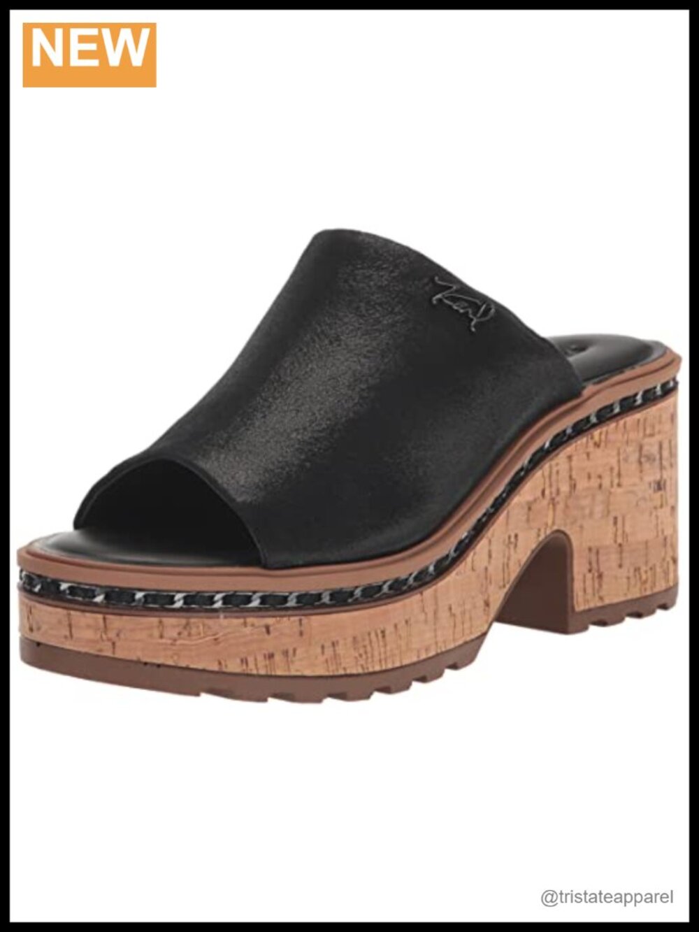 Carita Wedge Sandal Platform Open Toe Ankle Strap Faux Leather